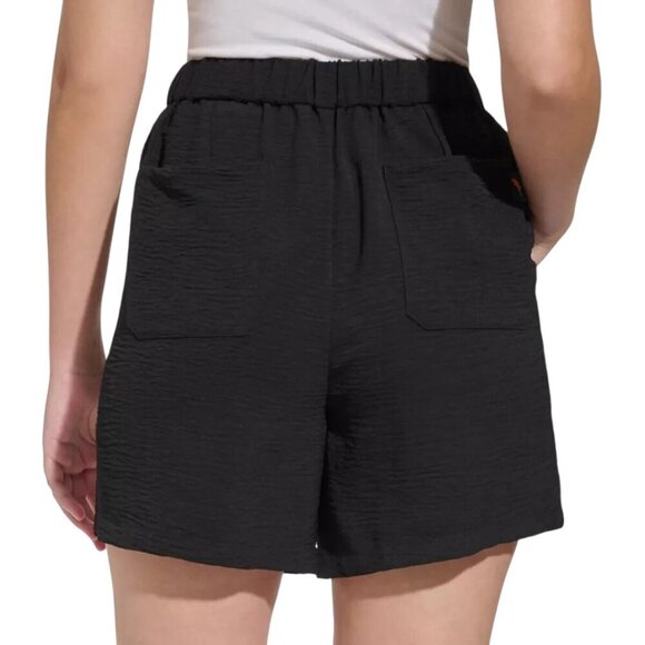 NEW Margaritaville Crinkle Pull On Shorts | Black - Picture 5 of 7